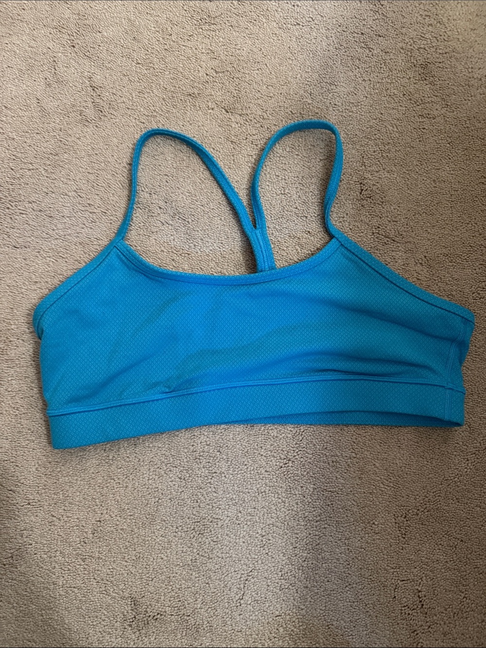 lululemon athletica Teal Blue Thin-Strap Sports Bralette